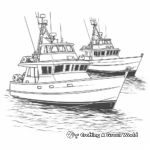 High Seas Commercial Fishing Boat Coloring Pages 3