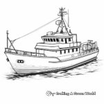 High Seas Commercial Fishing Boat Coloring Pages 4