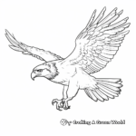 High-speed Peregrine Falcon Hunting Coloring Pages 2