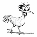 Hilarious Road Runner Bird Coloring Pages 3