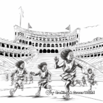 Historic Ancient Greek Olympics Coloring Pages 2