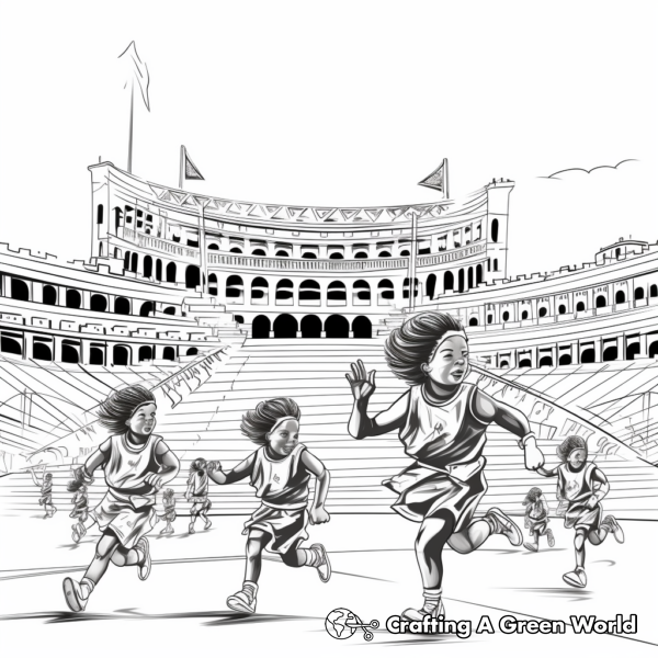 Olympic Coloring Pages - Free &amp; Printable!