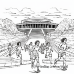 Historic Ancient Greek Olympics Coloring Pages 3