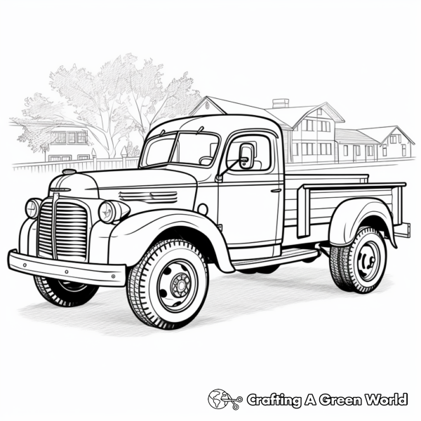 Old Truck Coloring Pages Free & Printable!