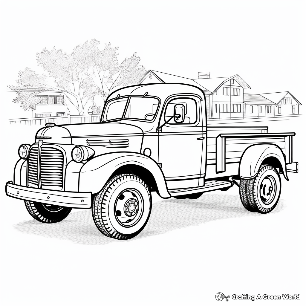 Historic Military Truck Coloring Pages 1