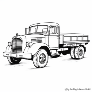 Historic Military Truck Coloring Pages 2