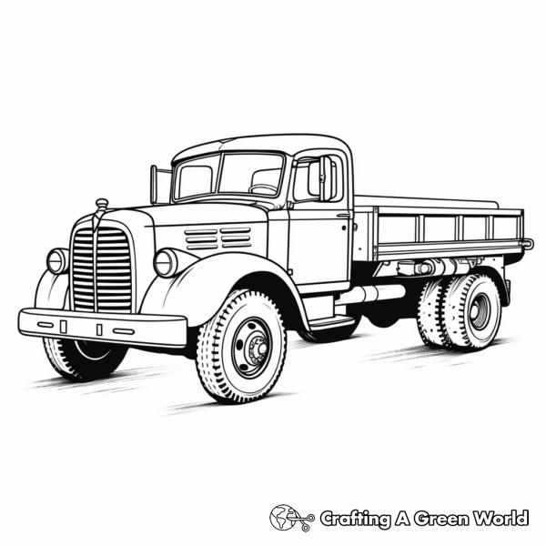 Old Truck Coloring Pages Free & Printable!