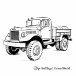 Historic Military Truck Coloring Pages 4