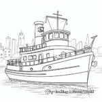 Historic Tugboat Coloring Pages for Enthusiasts 1