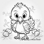 Historical Baby Turkey Doodle Art Coloring Page 3