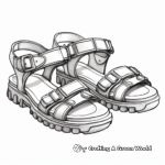 Historical Roman Sandal Coloring Pages 1