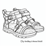 Historical Roman Sandal Coloring Pages 2