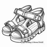 Historical Roman Sandal Coloring Pages 3