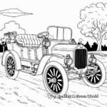 Historical Steam Car Coloring Pages 1