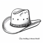 Historical Wild West Cowboy Hat Coloring Pages 4