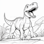Dibujos para colorear de Megalosaurus con precisión histórica 4