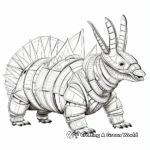 Historically Inspired Texas Armadillo Coloring Pages 1