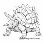 Historically Inspired Texas Armadillo Coloring Pages 4