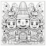 Holiday Themed Symmetrical Coloring Pages 3