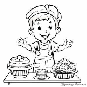 Homemade Baked Goods Coloring Pages 1