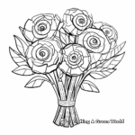 Homemade DIY Paper Flower Bouquet Coloring Pages 3