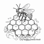 Honey Dripping from Honeycomb Coloring Pages 3