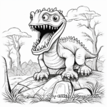 Horrifying Prehistoric Scenes Coloring Pages 2