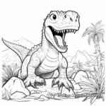 Horrifying Prehistoric Scenes Coloring Pages 4