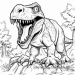Horrifying T Rex Stalk Prey Coloring Pages 3