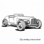 Hot Rod Racing Car Coloring Pages for Classic Car Lovers 1