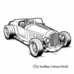 Hot Rod Racing Car Coloring Pages for Classic Car Lovers 3