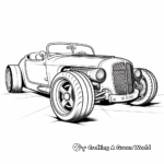 Hot Rod Racing Car Coloring Pages for Classic Car Lovers 4