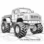 Huge Lifted Mud Truck Coloring Pages 4