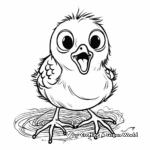 Hungry Baby Bird Waiting for Worms Coloring Pages 3