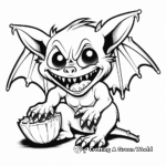 Hungry Vampire Bat Coloring Pages 4