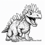 Hybrid Dinosaur Kentrosaurus X T-Rex Coloring Pages 1