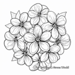 Hydrangea Mandala Coloring Pages: Spring in Full Bloom 1