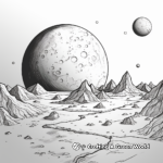 Hyper-Detailed Haumea Dwarf Planet Coloring Pages 3