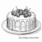 Ice Cream Cake Coloring Pages for a Sweet Treat 2