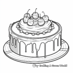 Ice Cream Cake Coloring Pages for a Sweet Treat 3