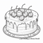 Ice Cream Cake Coloring Pages for a Sweet Treat 4