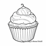 Ice cream Cupcake Coloring Pages 2