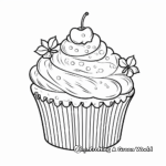 Ice cream Cupcake Coloring Pages 4