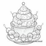 Ice Cream Sundae Party Coloring Pages 2