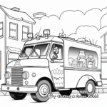 Ice Cream Truck Coloring Pages for the Summer 3