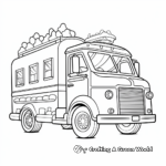 Ice Cream Truck Popsicle Coloring Pages 2