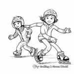 Ice Skating Fun Coloring Pages 2