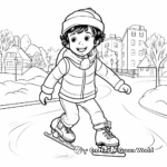 Ice Skating Fun Coloring Pages 4