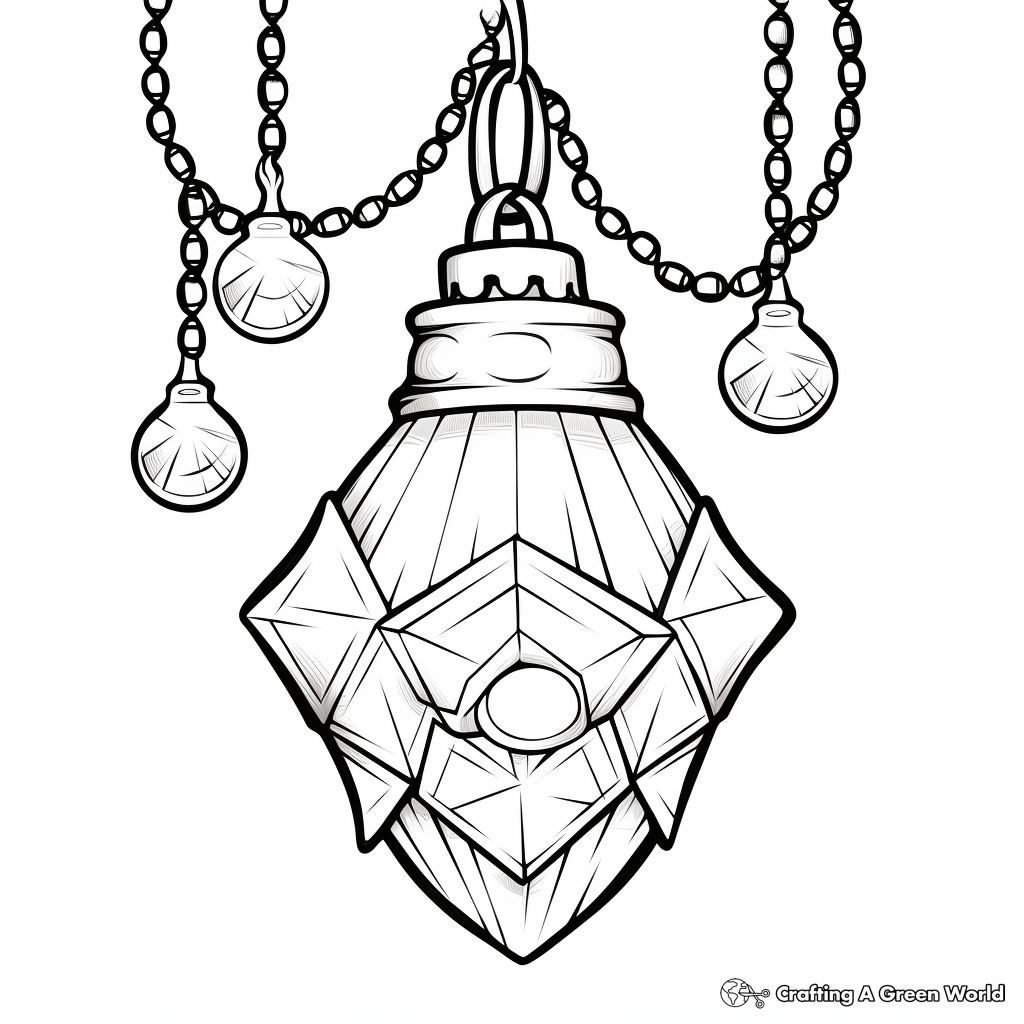 Icy Blue Christmas lights Coloring Pages 3