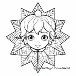 Icy Snowflake Coloring Pages 2
